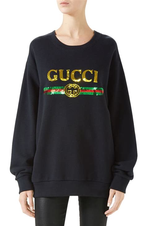 sweat shirt gucci femme|gucci oversized sweatshirt.